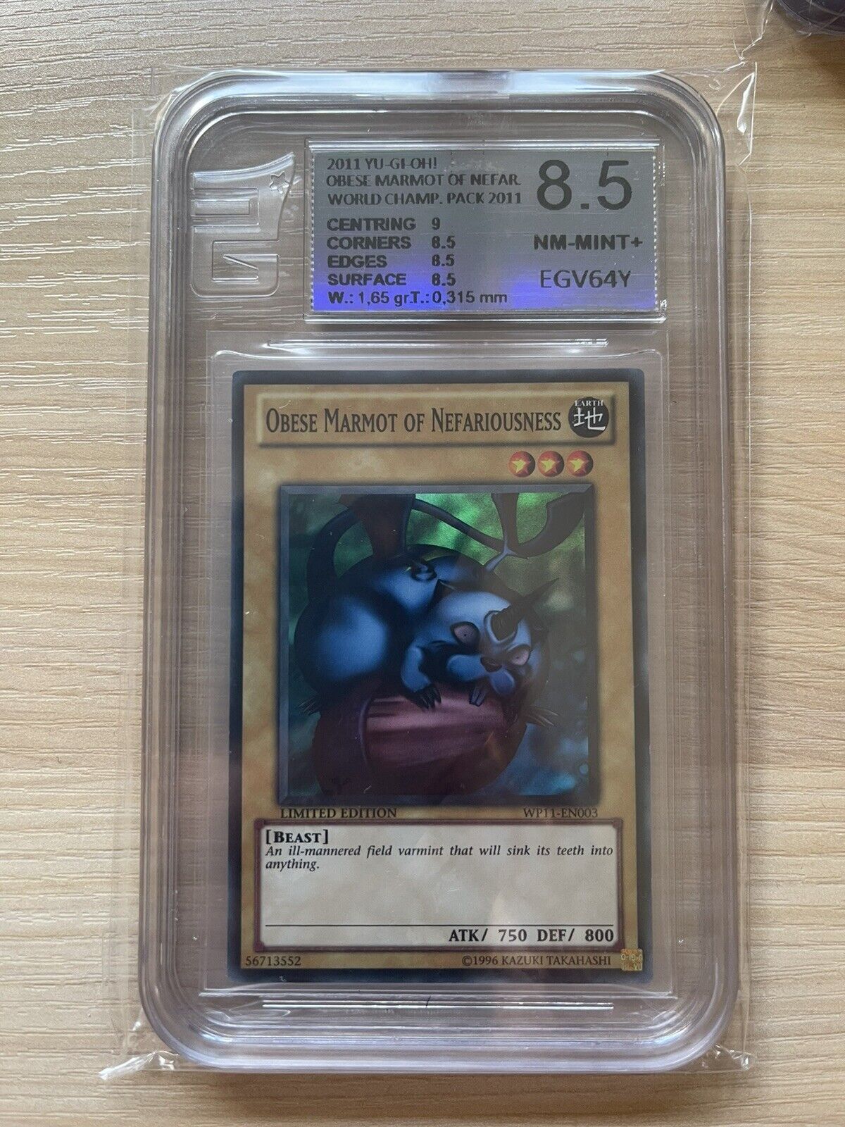 Obese Marmot WP11-EN003 Yugioh Card - Near Mint/Mint+
