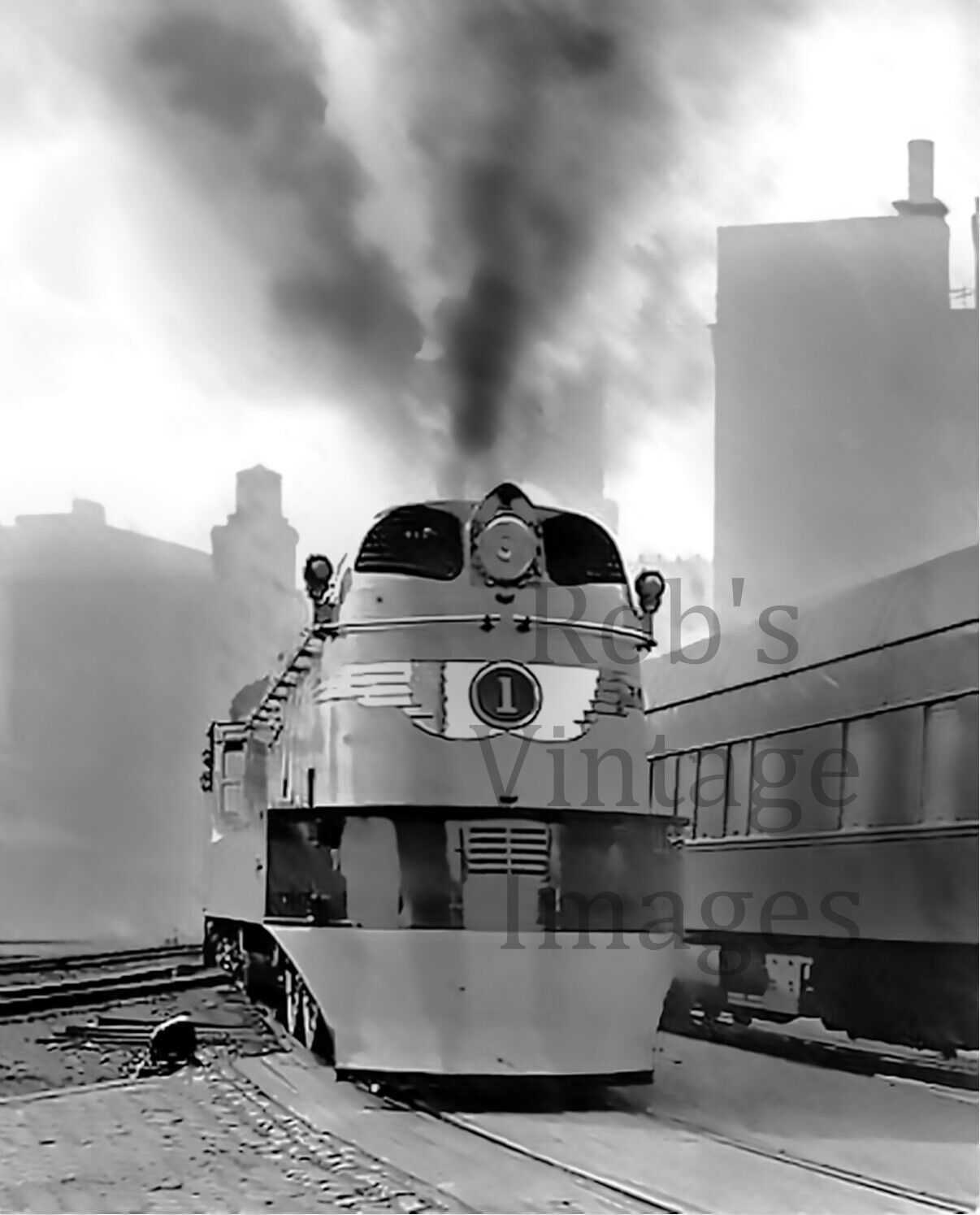 1935 Milwaukee Road Photo Hiawatha Atlantic Steam Locomotive CMSP Railroad #1