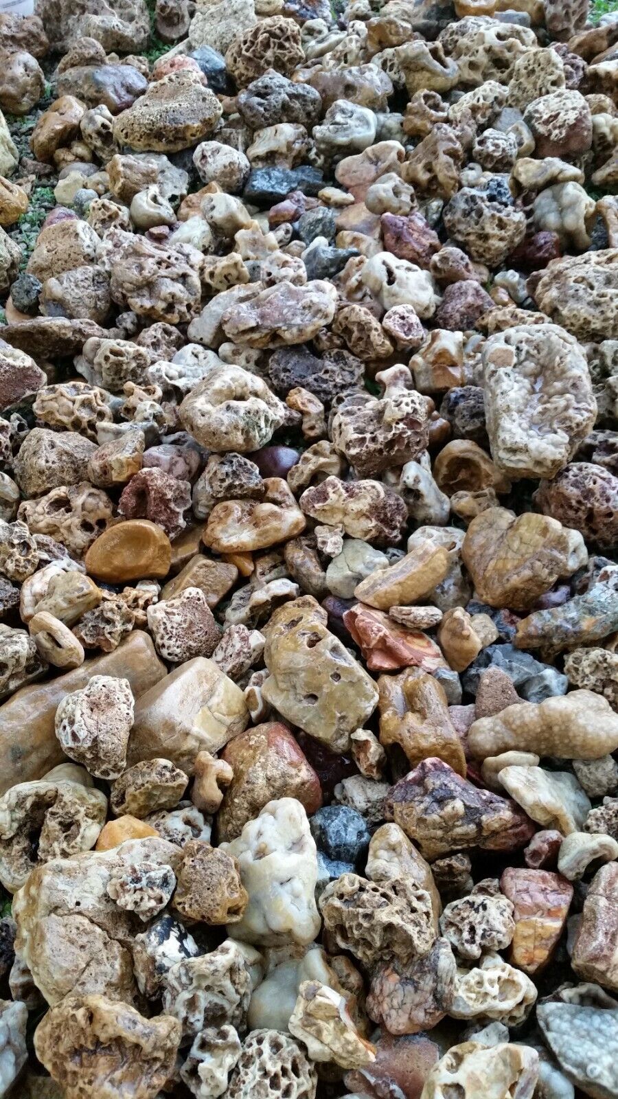 unique natural creek rock river stone substrate in bulk for crafts or collection