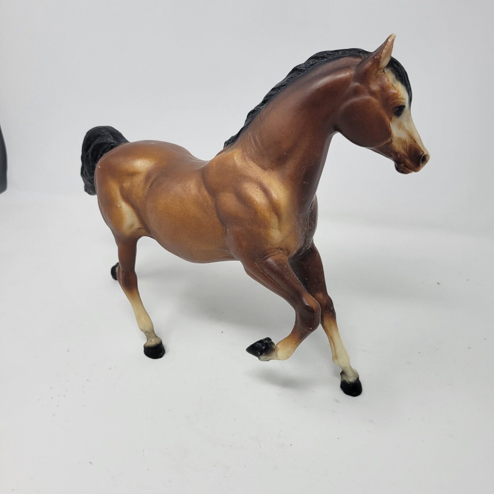 Vintage Breyer Running Mare Sugar No. 124 Bay Vintage Traditional Model Horse 9”