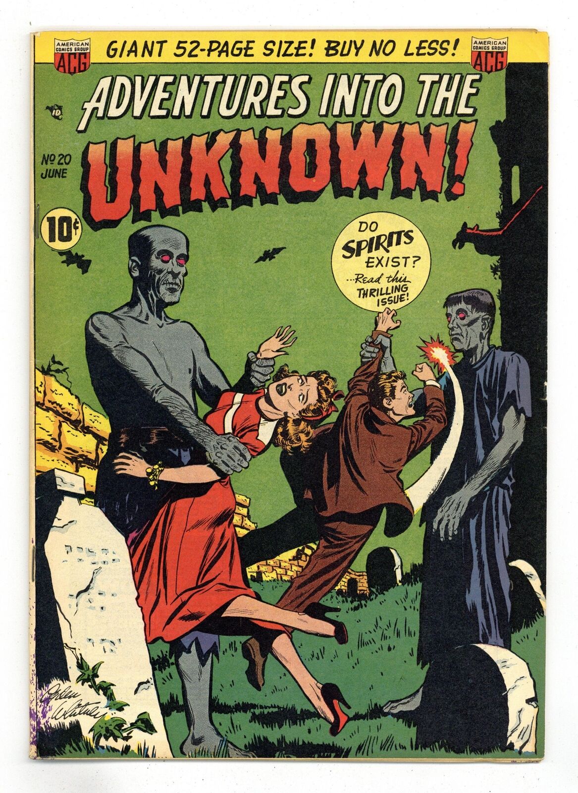 Adventures into the Unknown #20 VG+ 4.5 1951