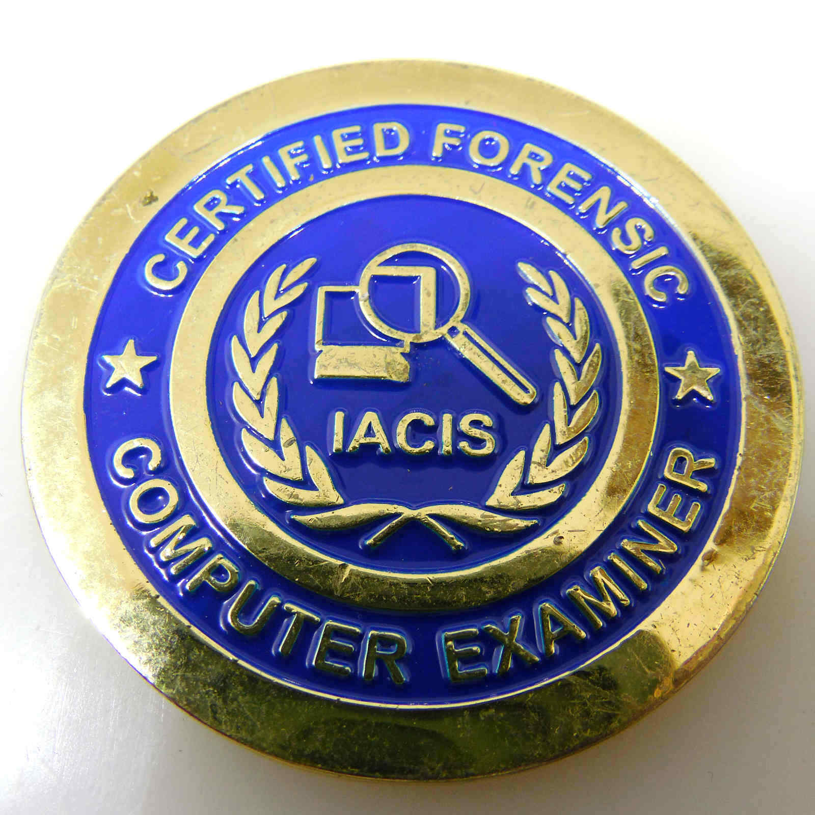 IACIS CERTIFIED FORENSIC COMPUTER EXAMINER CHALLENGE COIN