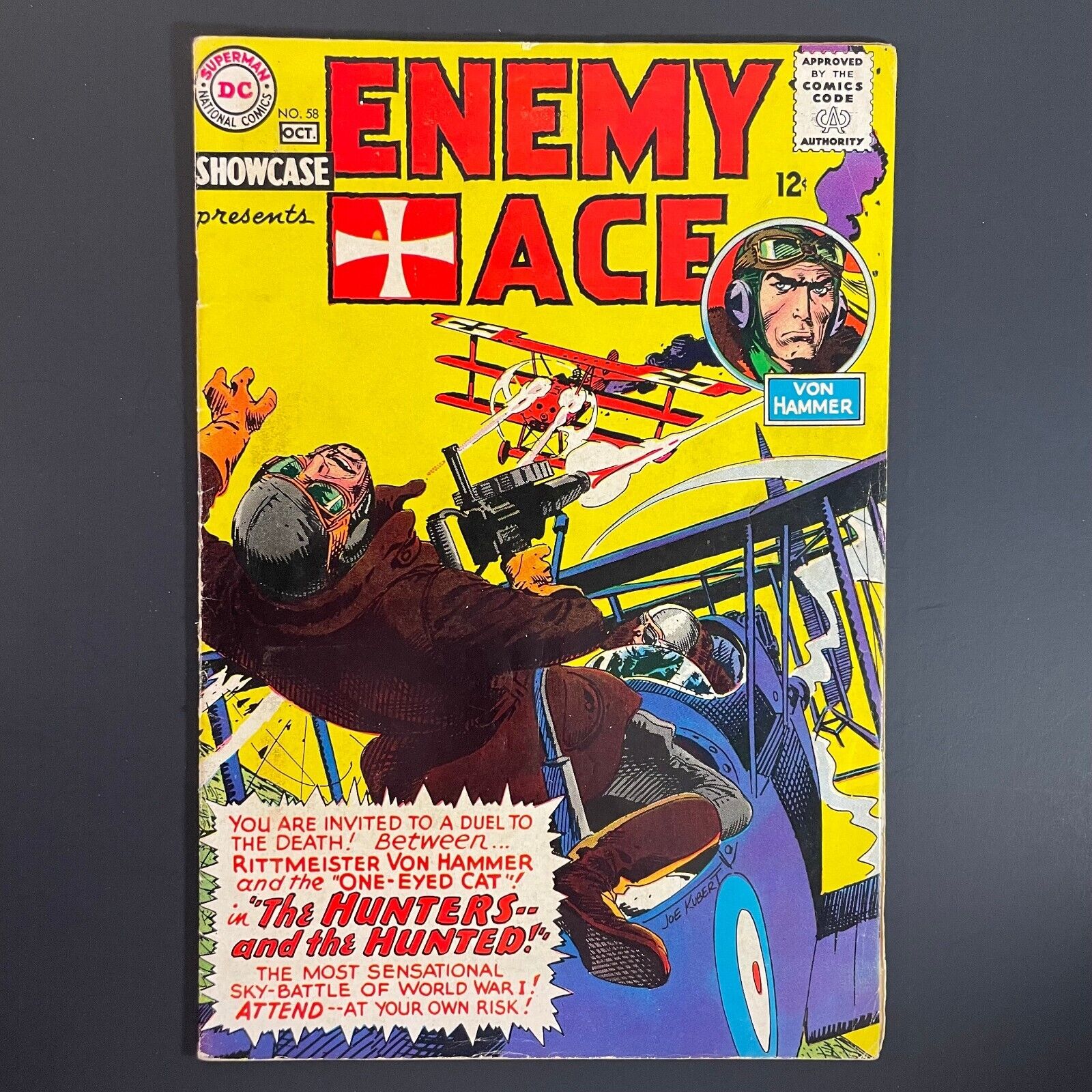 Showcase 58 Silver Age DC 1965 Enemy Ace comic Joe Kubert Robert Kanigher WWI
