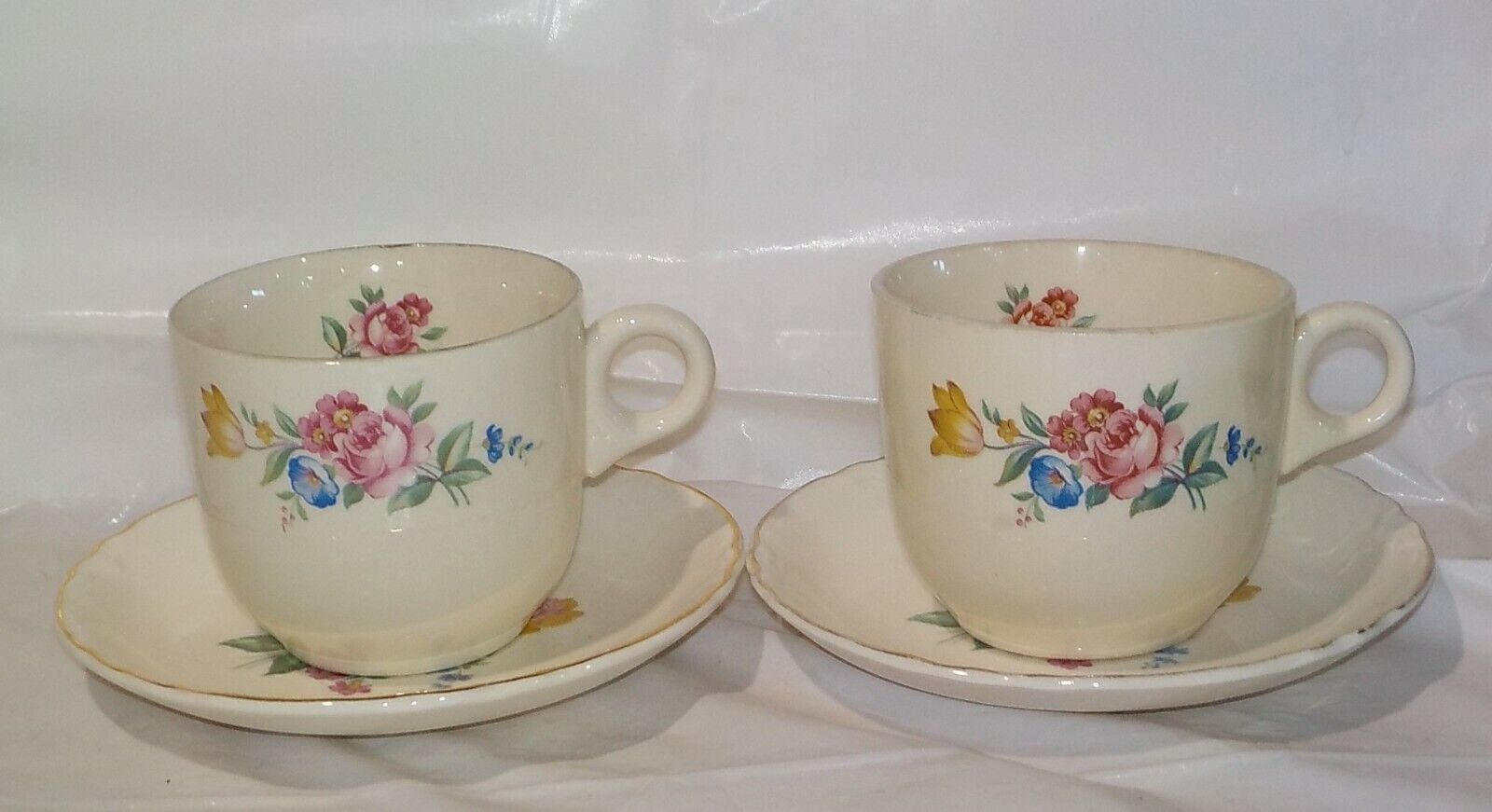 Hazel Scio Coffee Tea Cups Mugs Pattern Inside Set of 2