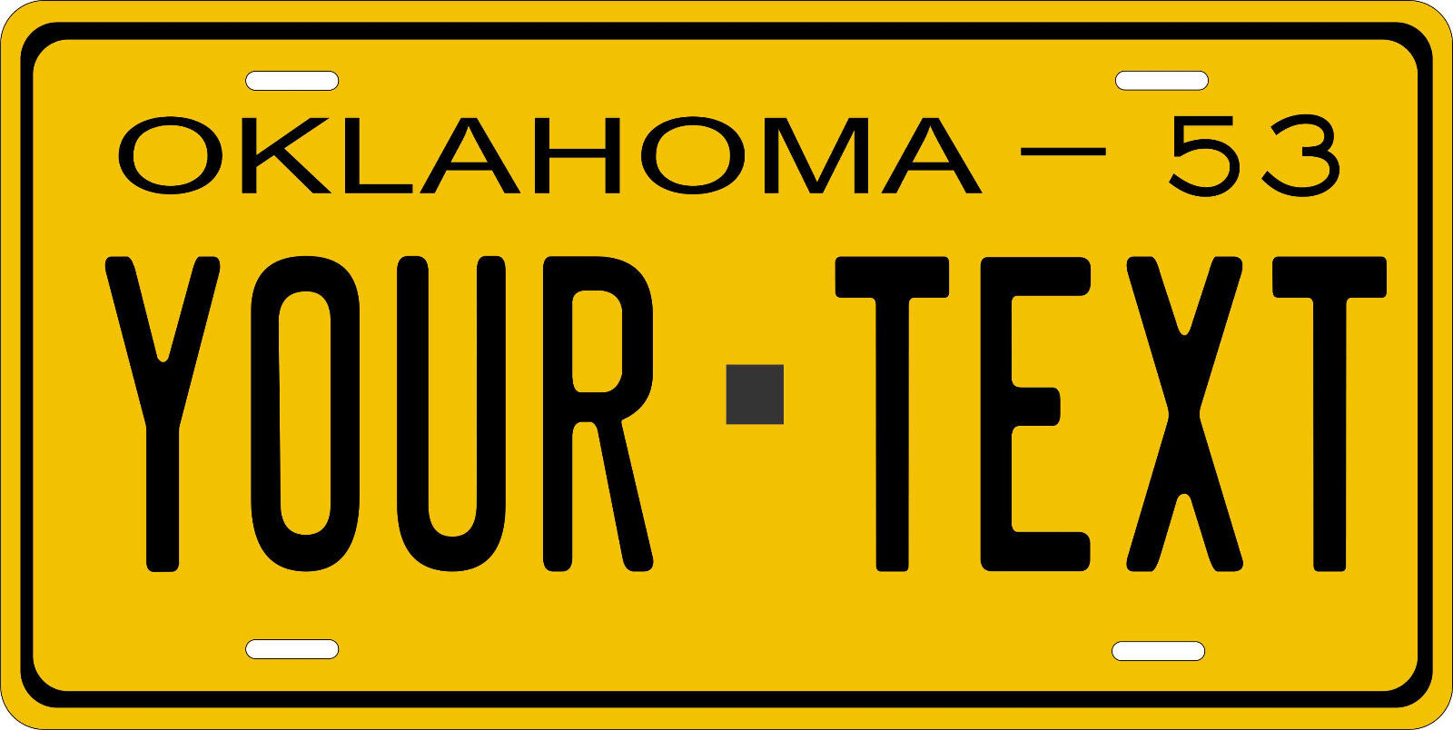 Oklahoma 1953 License Plate Personalized Custom Auto Bike Motorcycle Moped 