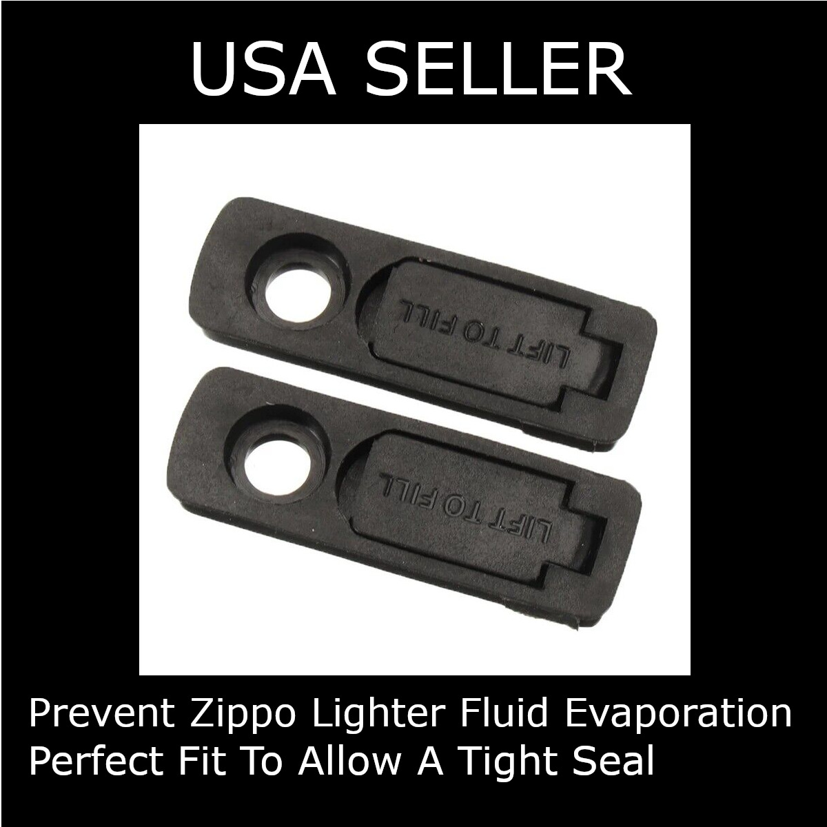 [2PCS] Zippo Lighter Anti-Evaporation Rubber Gasket - Prevent Leaks - Direct Fit