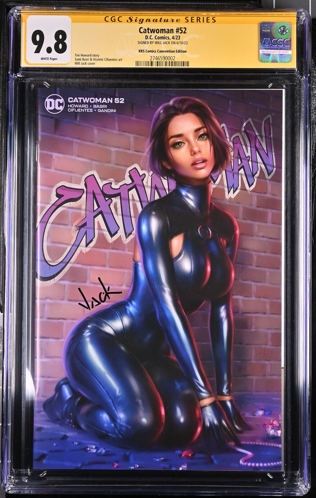 Catwoman #52 Will Jack Limited Trade Convention Variant CGC 9.8 - Signed
