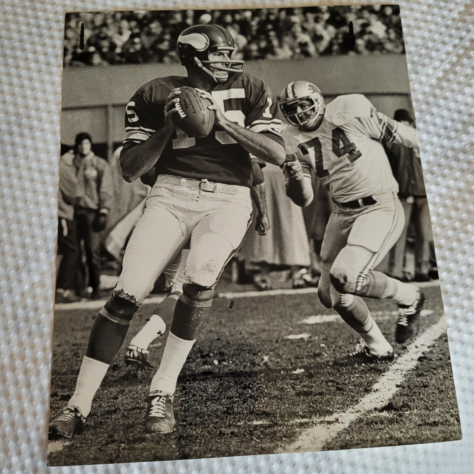 Gary Cuozzo Minnesota Vikings Press Photo 15 Winning Drive 1989 Lions Game