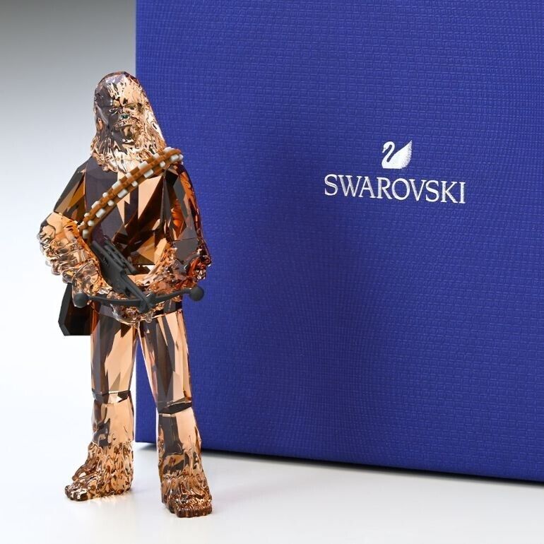 New W Gift Box 5597043 SWAROVSKI Brand Crystal Star Wars Chewbacca Figurine Deco