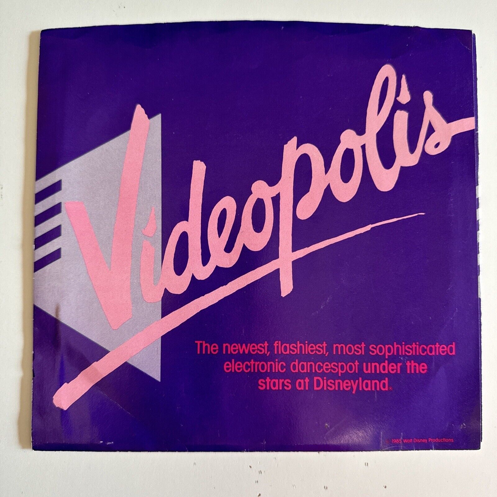 videopolis 7” rare walt disney productions from 1985 in near mint condition