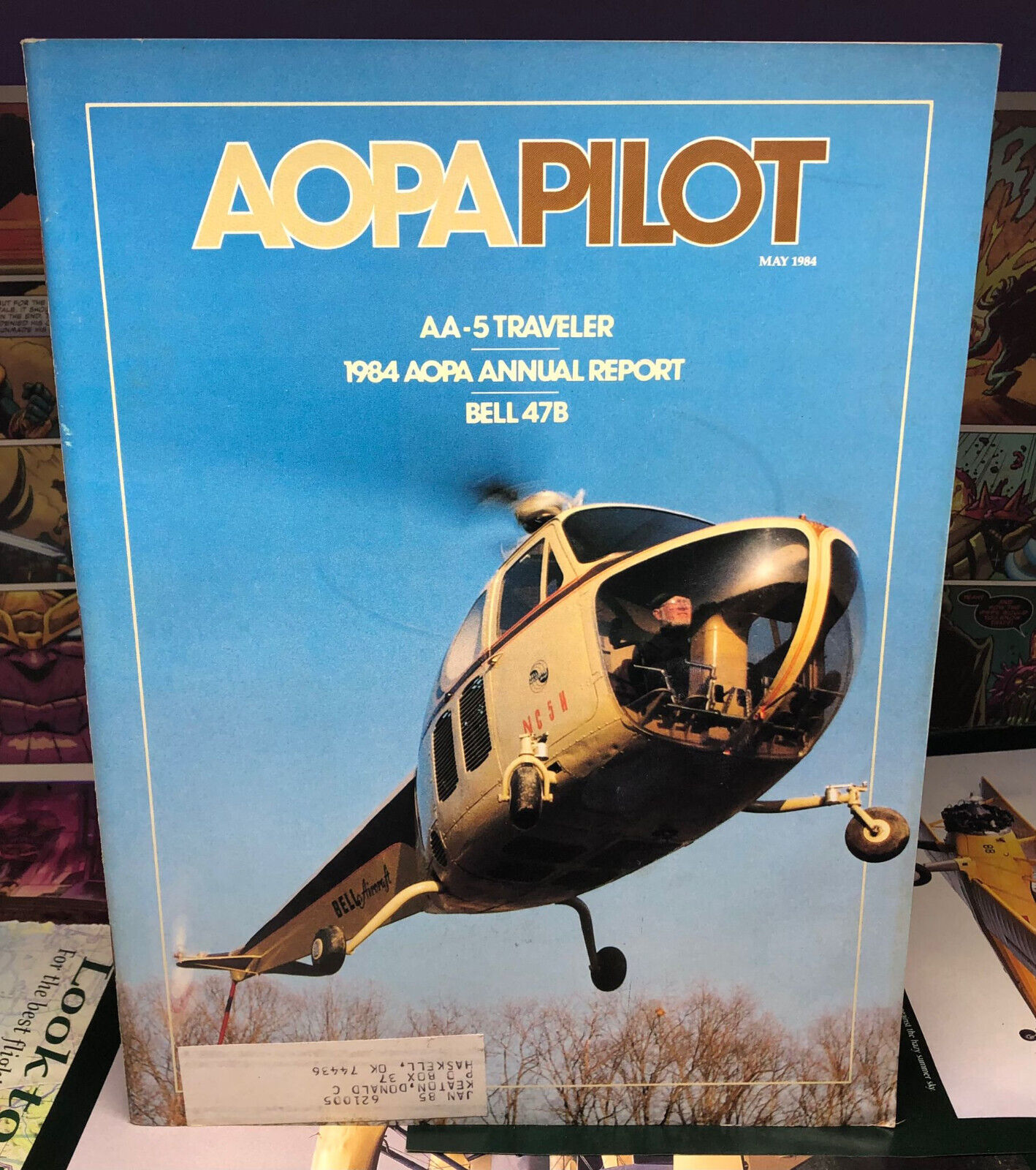 Aopa Pilot Magazine - May 1984,  AA-5 Traveler, BELL 47B