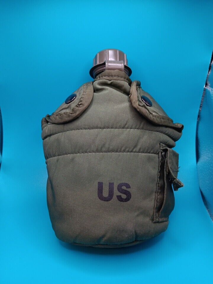 US Military Canteen Plastic With Cover Water Bottle