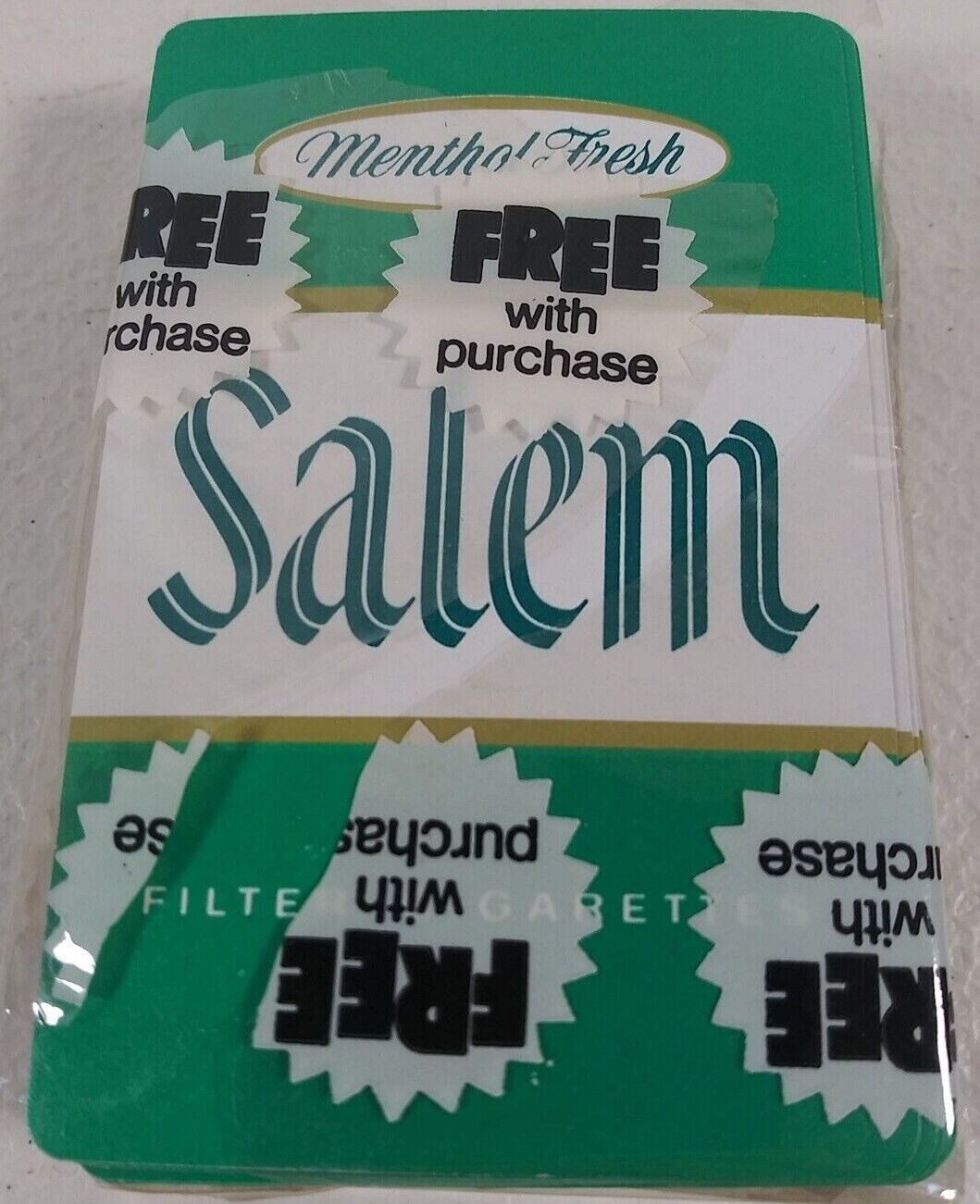 Menthol Fresh Salem Cigarettes Playing Cards Deck Game Green 2.5