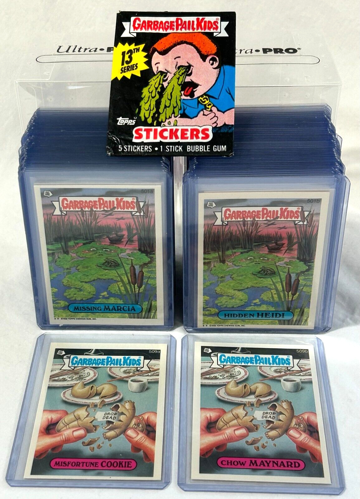 1988 Garbage Pail Kids 13th Series 13 OS13 MINT 88 Card Set in NEW TOPLOADERS