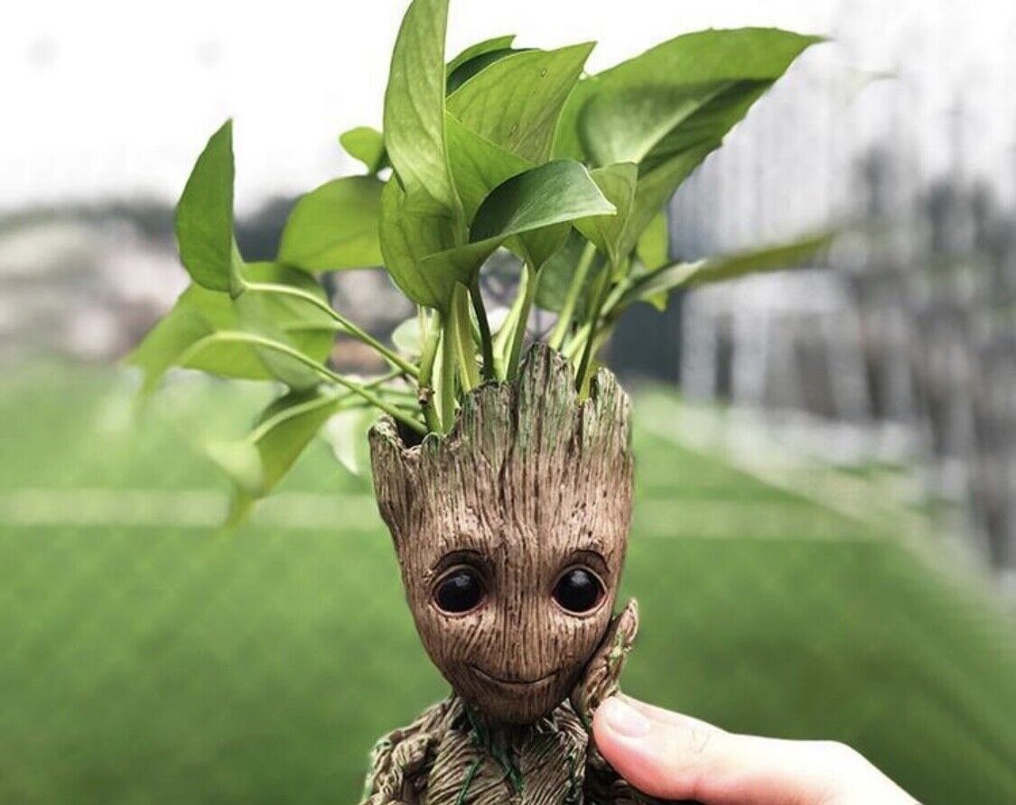 Baby Groot Planter Tree Man Pens Flower Pot Plant Guardians of The Galaxy Gift ✅