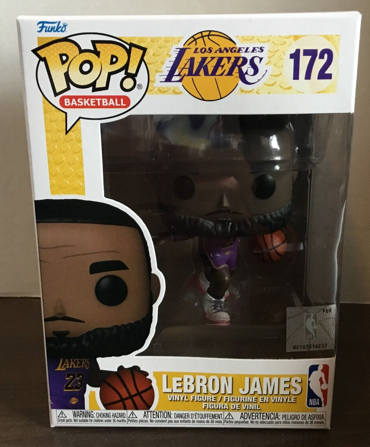 Funko Pop NBA Los Angeles Lakers LeBron James Funko Pop Vinyl Figure #172