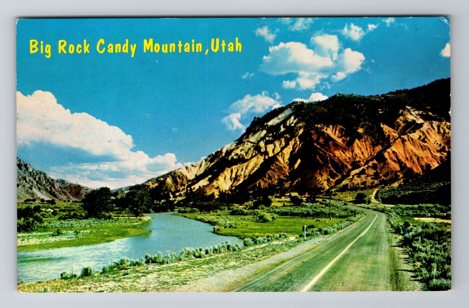 UT-Utah, Big River Candy Mountain, Antique, Vintage Souvenir Postcard