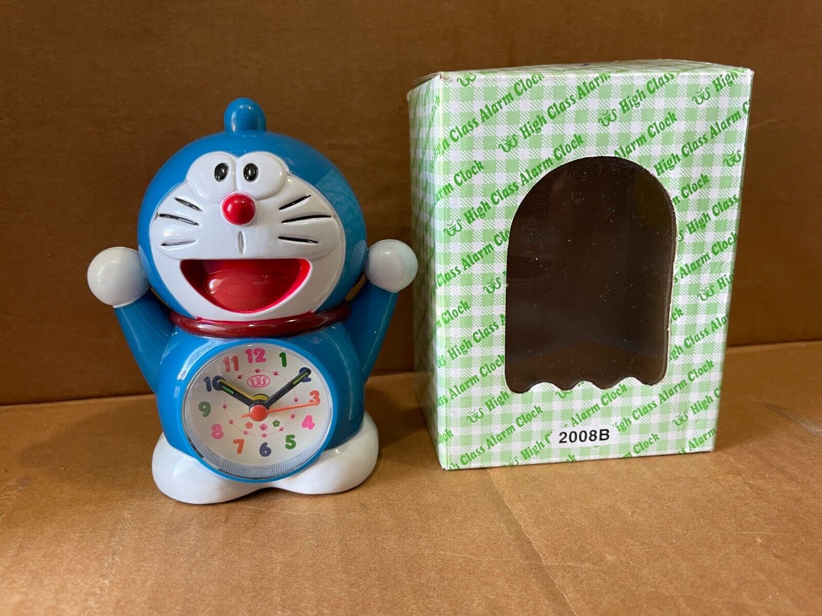 Doraemon Japanese Manga Robot Cat Mini Alarm Clock With Music Working Fine MIB