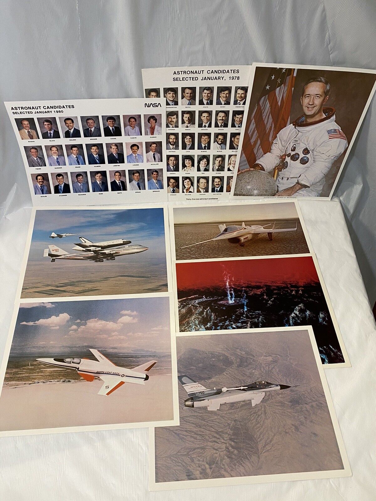 Cintage Nasa Photo Lot of 8 - 1978 Astronauts, shuttle, Venus Concept & more