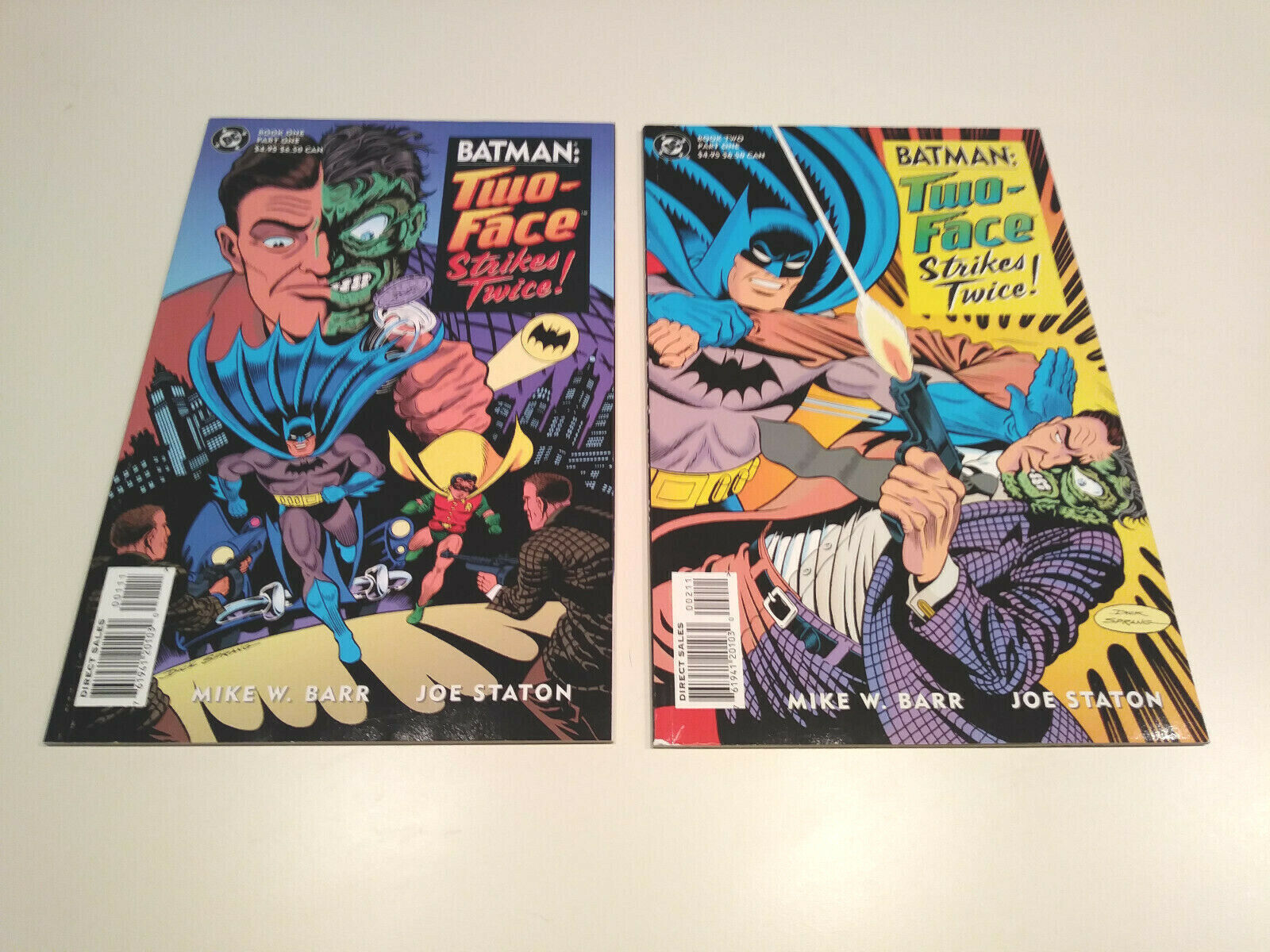 Batman: Two-Face Strikes Twice book 1 & 2, DC graphic novel/TPB, SC, 1993 