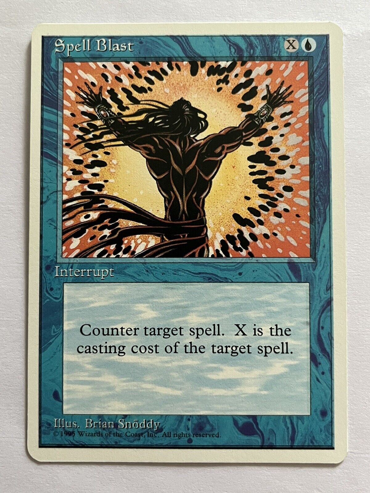 Magic The Gathering Spell Blast 1995 MINT 1st edition Wizards Of The Coast