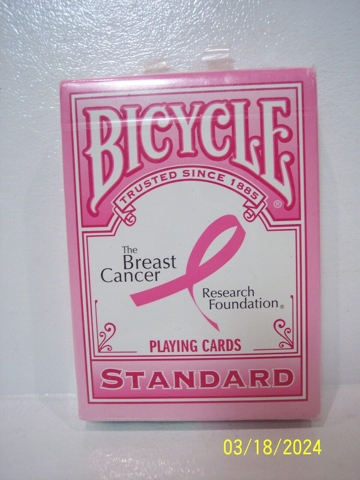 NIB Bicycle Standard Playing Cards Breast Cancer  Research Foundation  Unopened