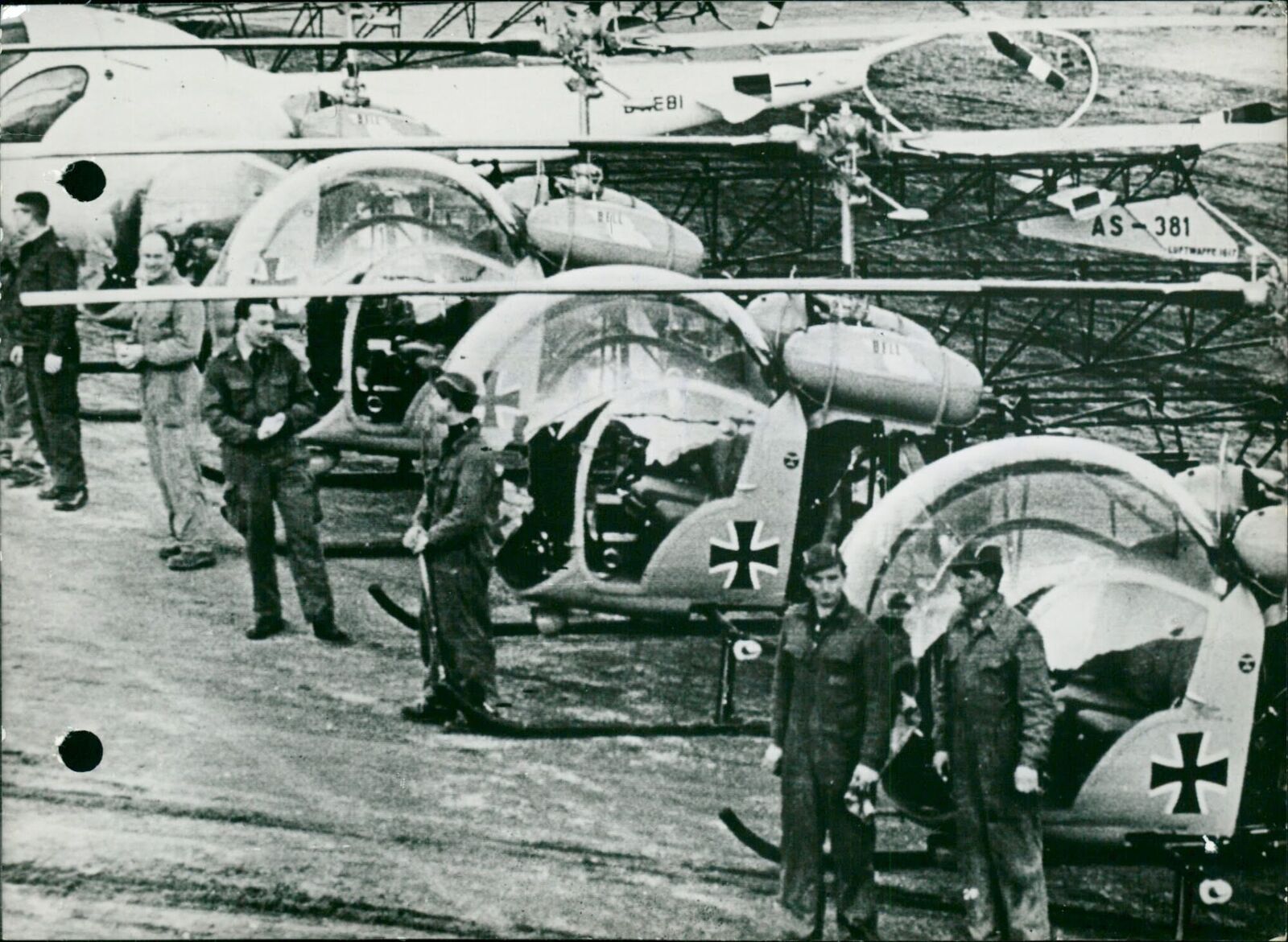 Handover of 4 American helicopters to new Germa... - Vintage Photograph 3439473