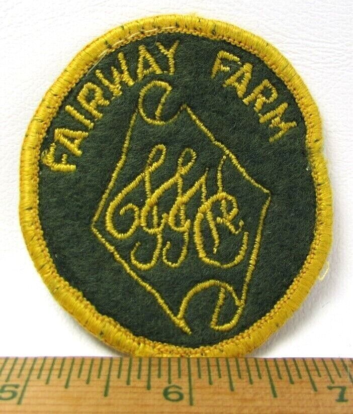 Vintage Fairway Farm Horse Club Jacket Patch Cross Roads Texas Show Jumpers