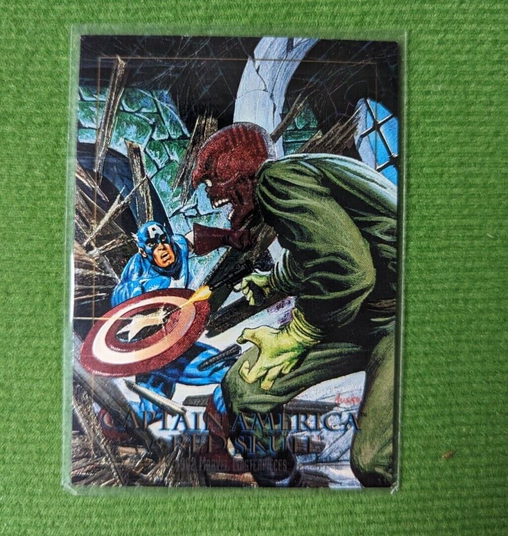 1992 Marvel Masterpieces - Battle Spectra - Captain America vs Red Skull - 5D