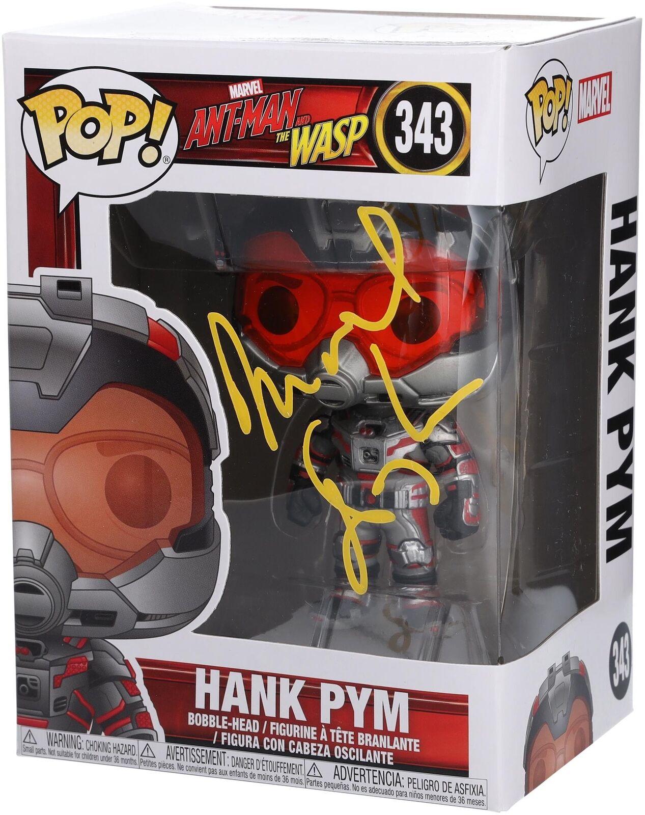 Michael Douglas Ant Man & The Wasp Autographed Masked Hank Pym #343 Funko Pop
