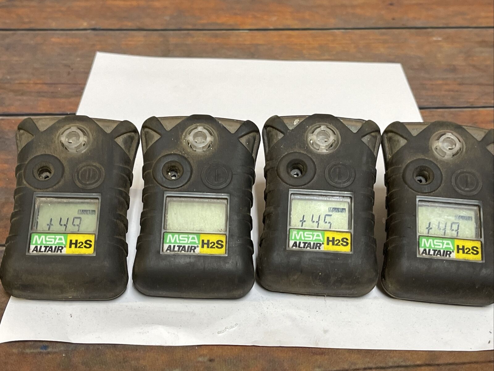 MSA Altair Hydrogen Sulfate Gas Monitor H2S Lot Of 4