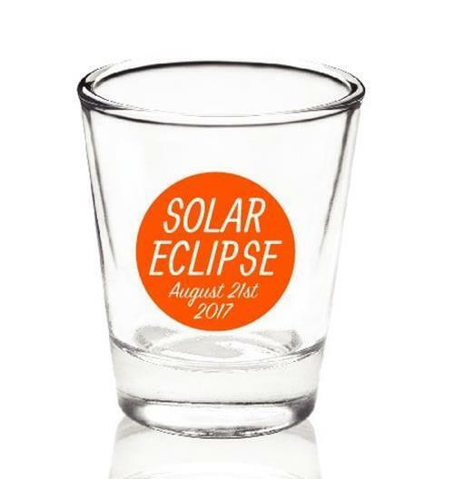 Solar Eclipse Commemorative Shot Glasses 4 Pack