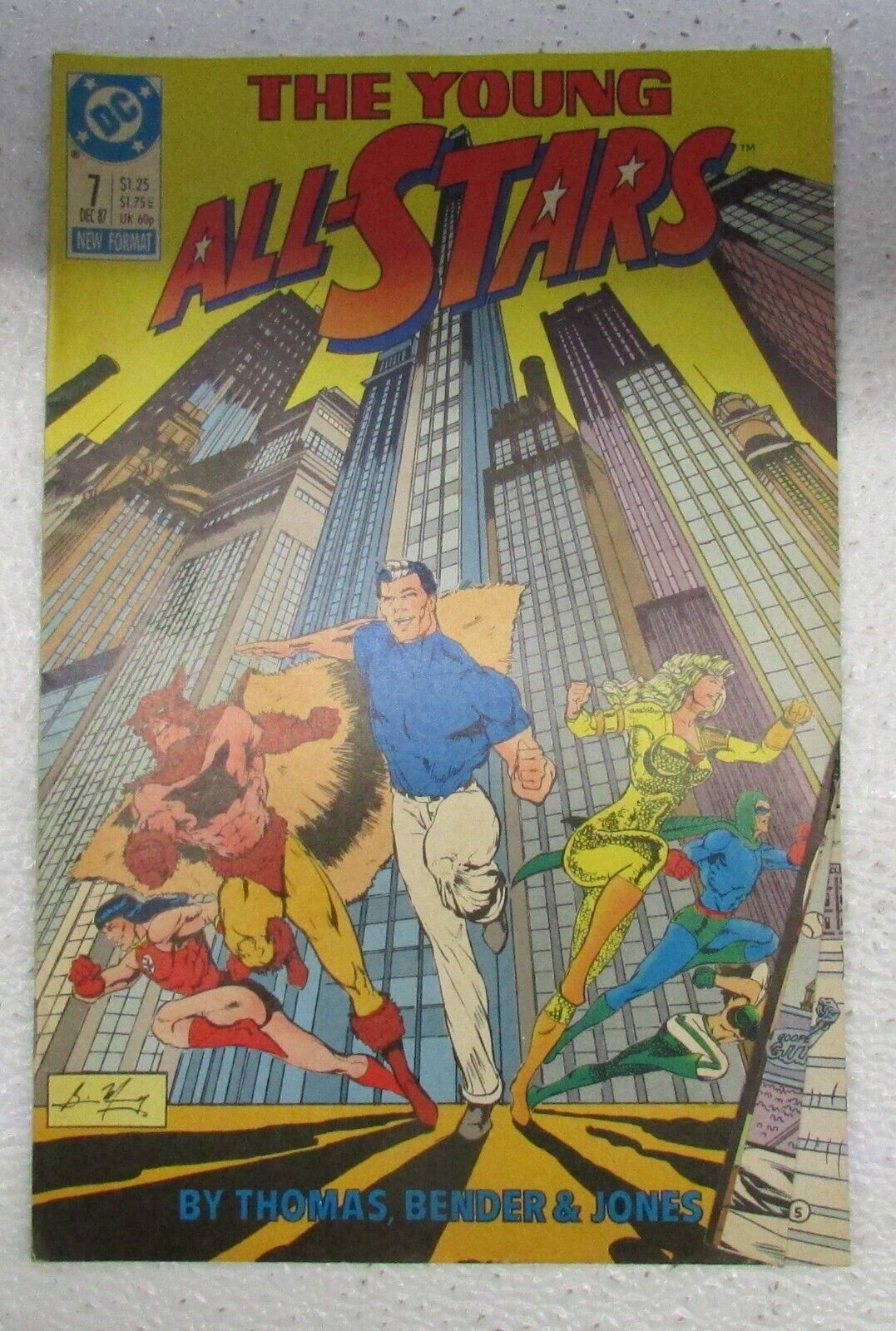 Vintage DC Comics December #7 The Young All-Stars Comic Book 1987