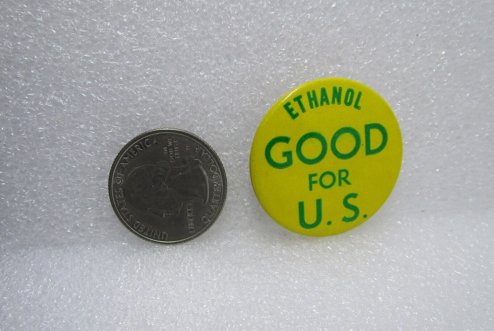 Ethanol Good For U.S. Button Pin