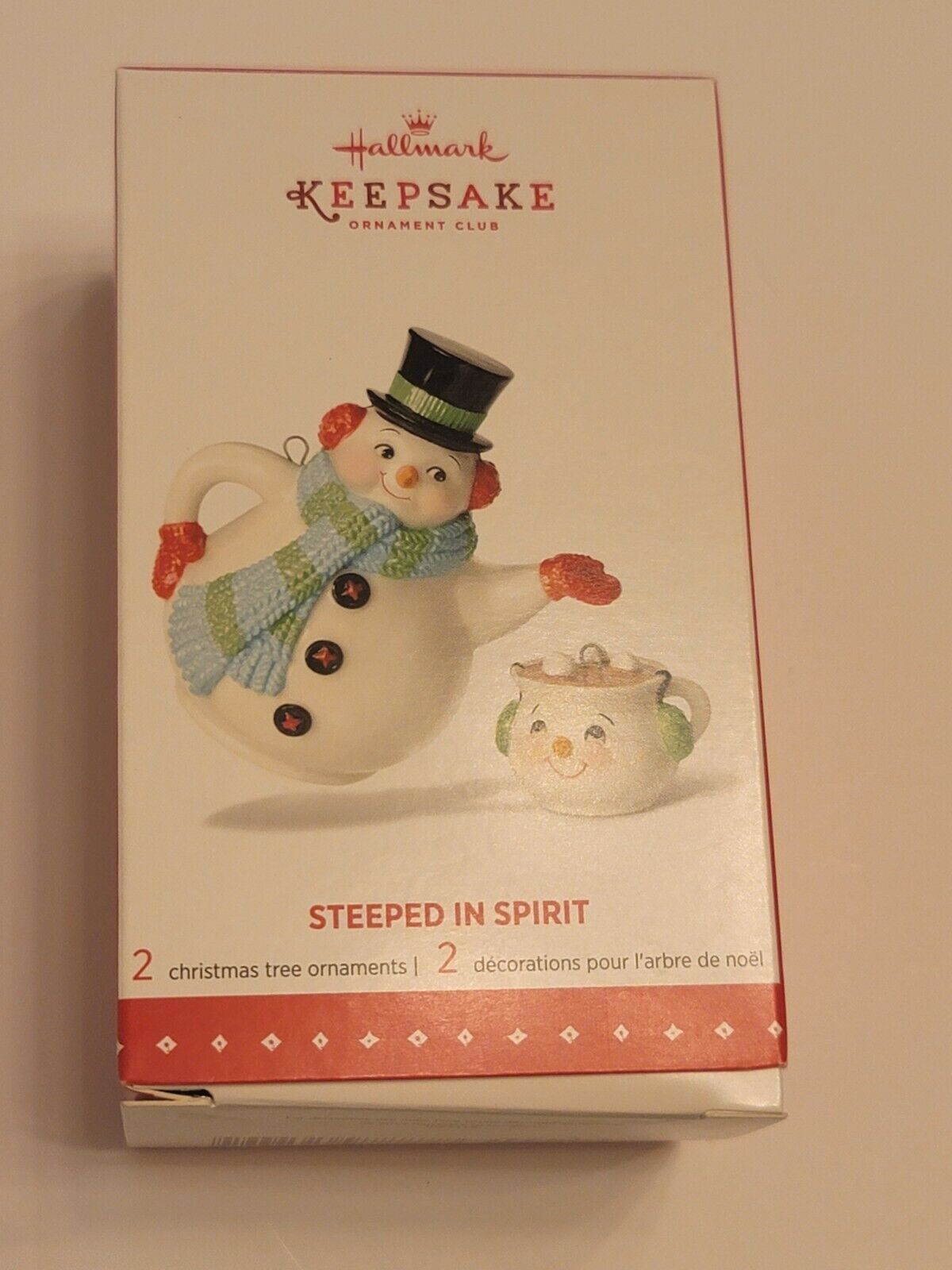2015 Hallmark STEEPED IN SPIRIT Club Member Ornament TEA TIME Compliment TEAPOT