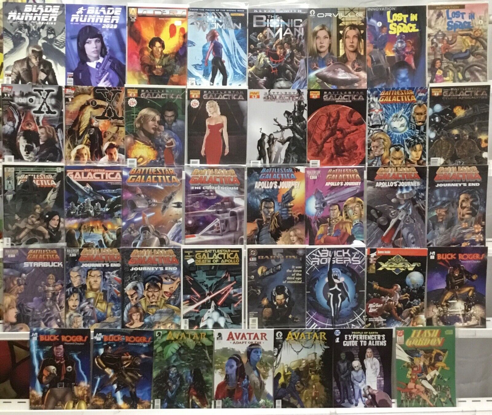 Sci-Fi TV/Movie Comic Book Lot of 39 Issues - Avatar, Blade Runner, Galactica