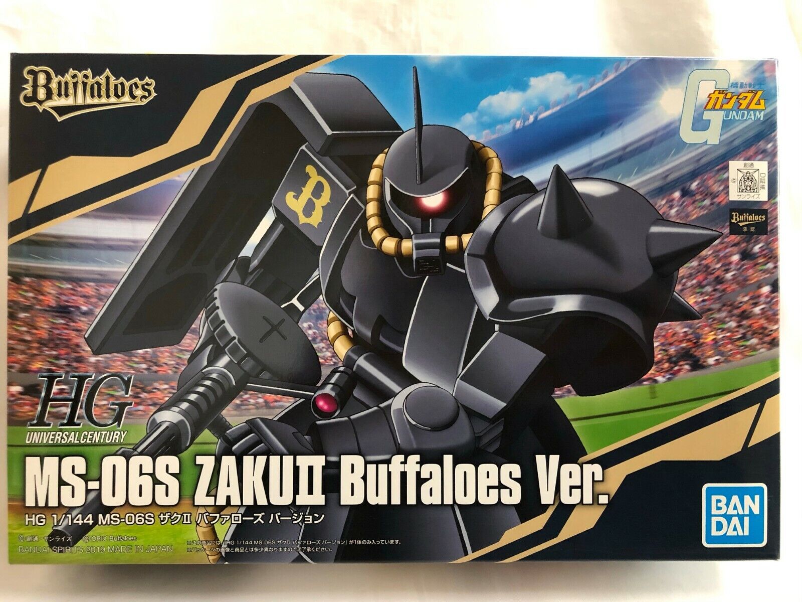 New Bandai HG 1/144 MS-06S Zaku Ⅱ Buffaloes ver. Model Kit limited edition