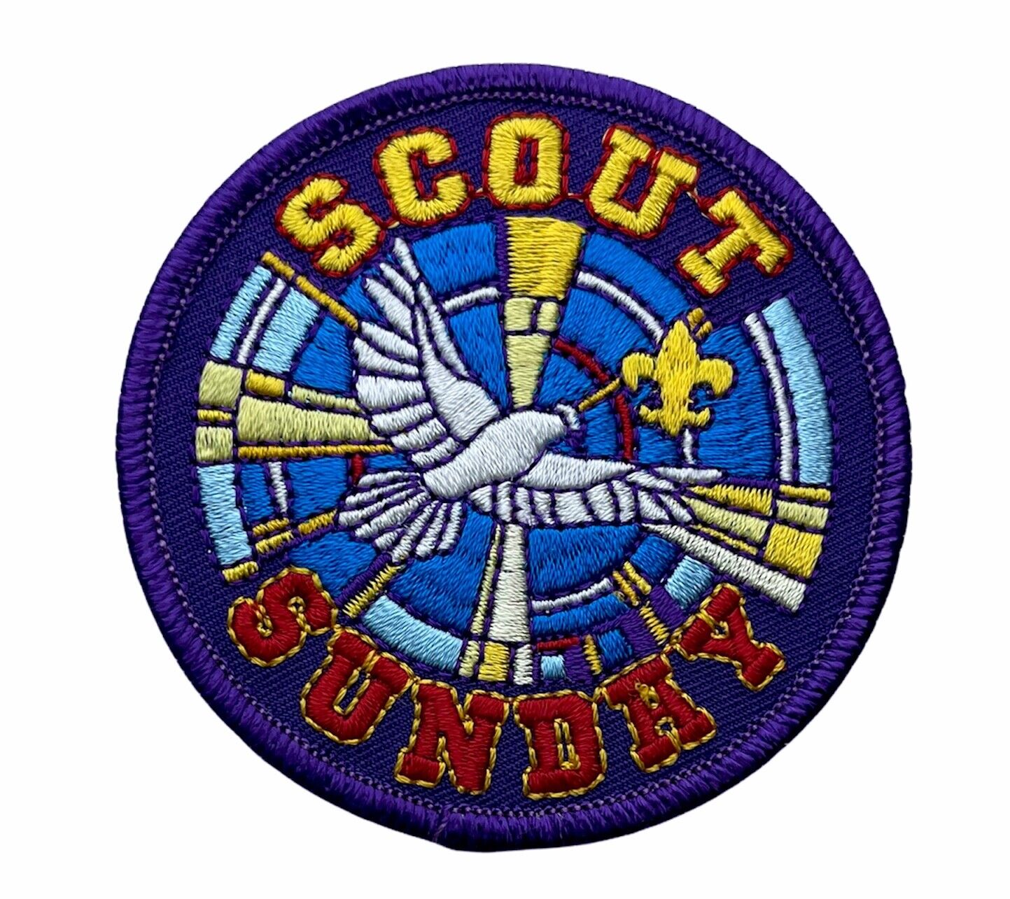 BSA Licensed Boy Scout Sunday 3 Inch Patch AV0185 F6D3I