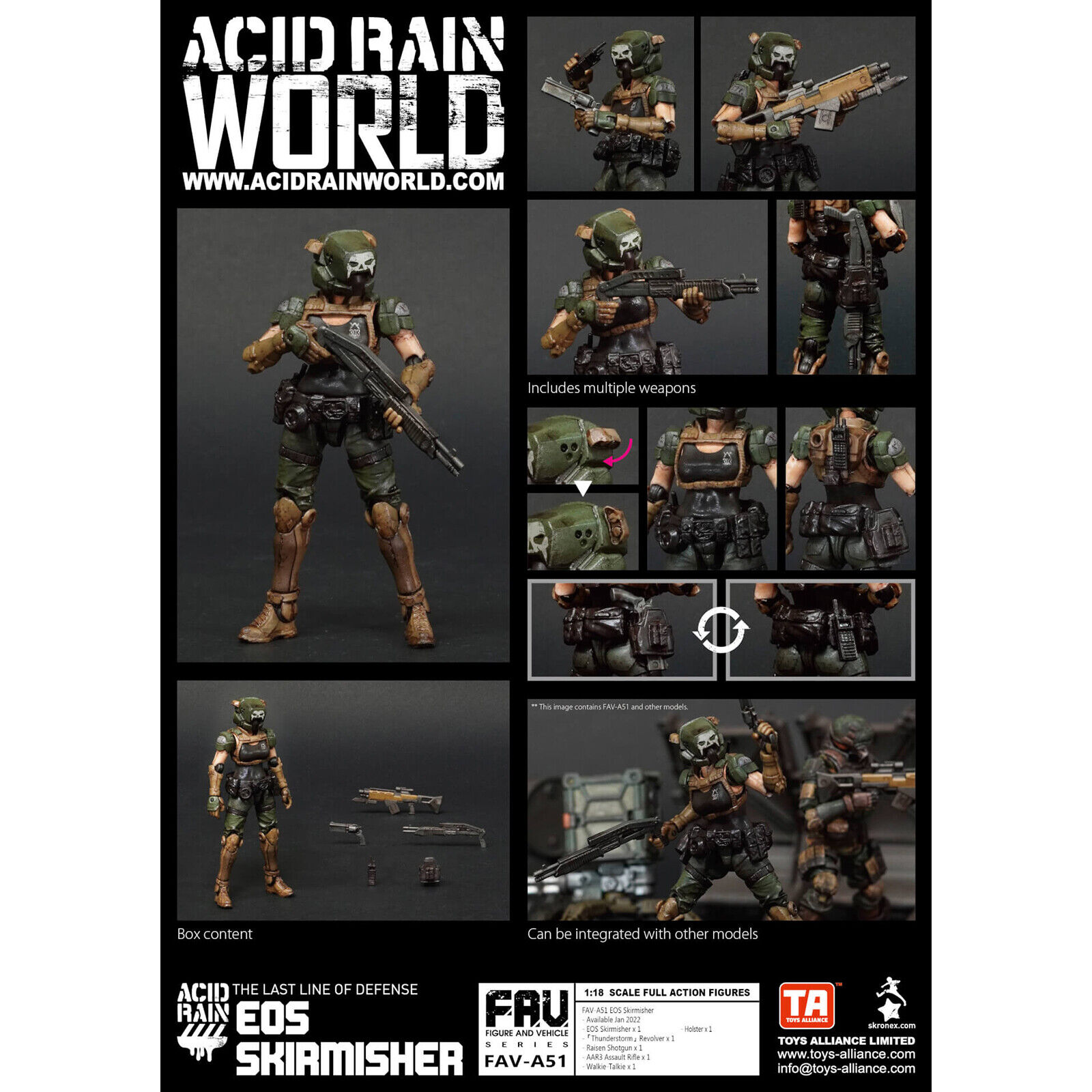 Acid Rain FAV-A51 EOS Skirmisher Action Figure NEW IN STOCK 