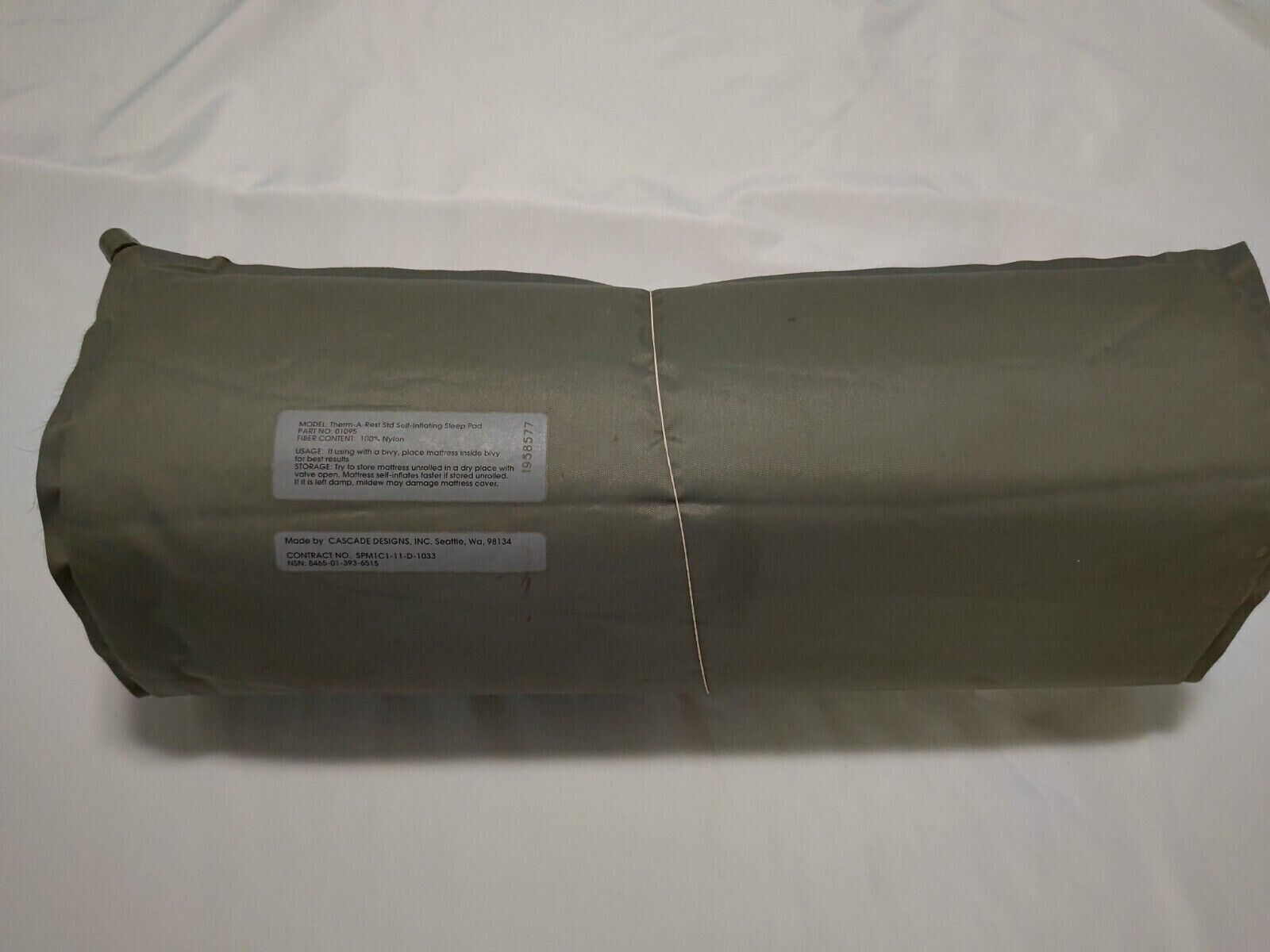 US Military Thermarest FOLIAGE Self Inflating Sleep Mat / Sleeping Pad VGC