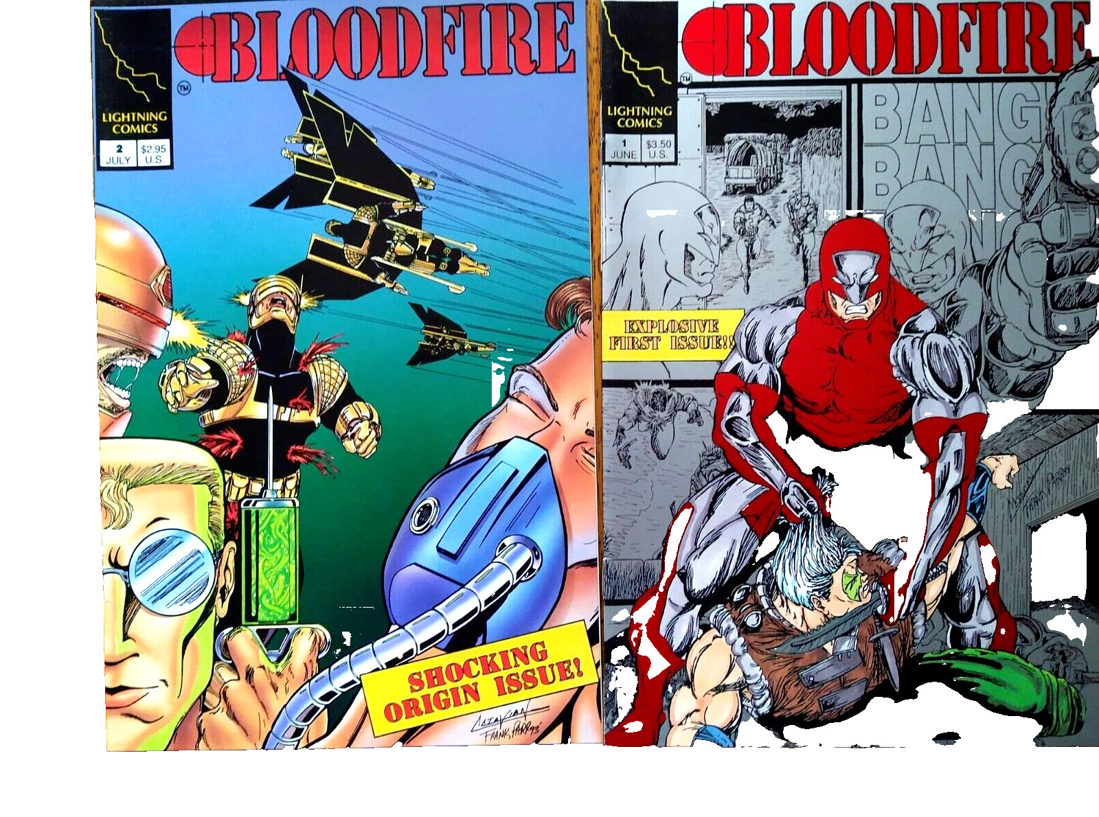 Bloodfire #1-#2 First 2 explosive issues Lightning Comics