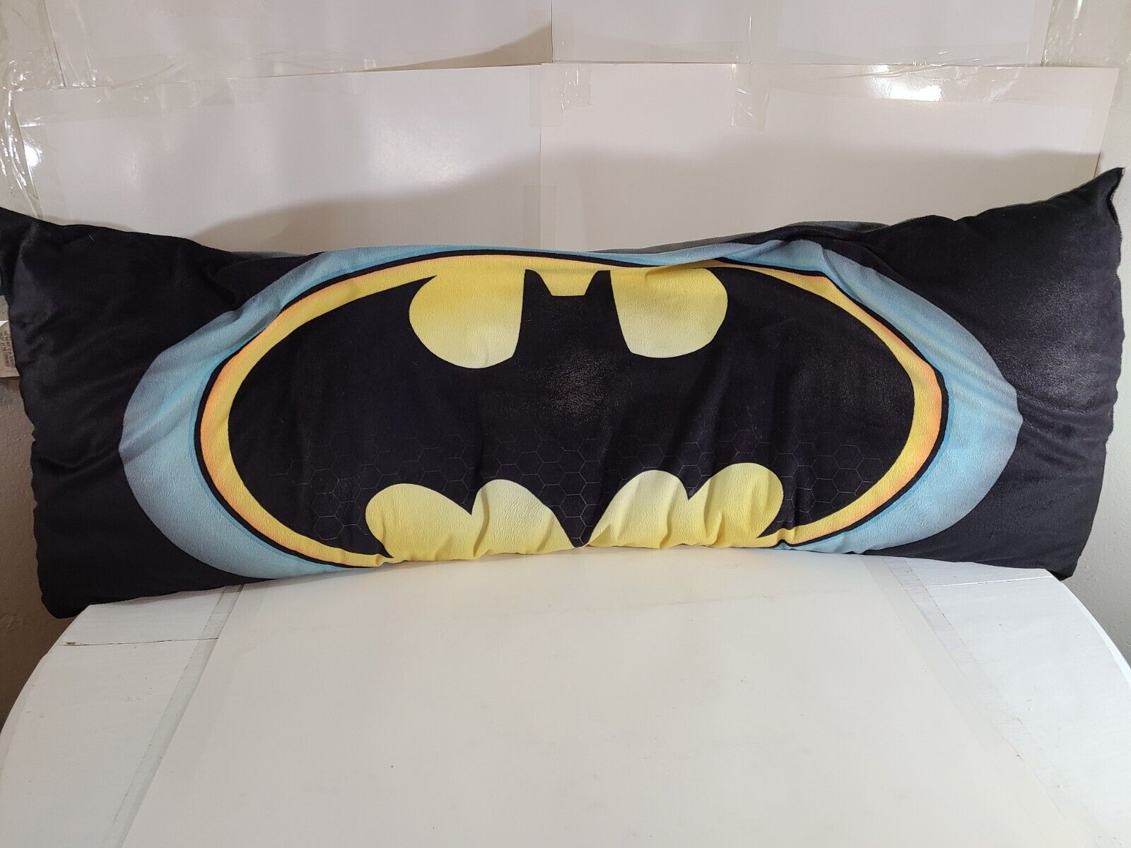 48 x 16 inch plush stuffed Batman body pillow, by DC Comics, good condition