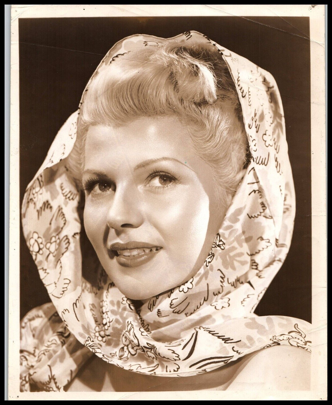 HOLLYWOOD ACTRESS RITA HAYWORTH BOMBSHEL ORIG STUNNING PORTRAIT 1940s PHOTO 126