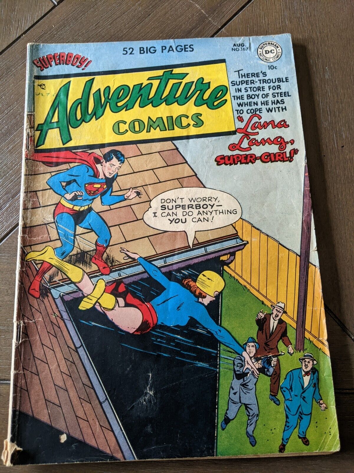 ADVENTURE COMICS #167-SUPERBOY-AQUAMAN-GREEN ARROW-JOHNNY QUICK