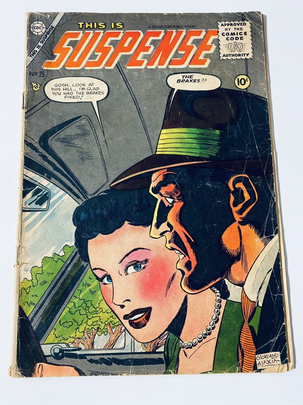 This Is Suspense #25 Charlton Comics  1955 Golden Age Comic Book Mystery Crime