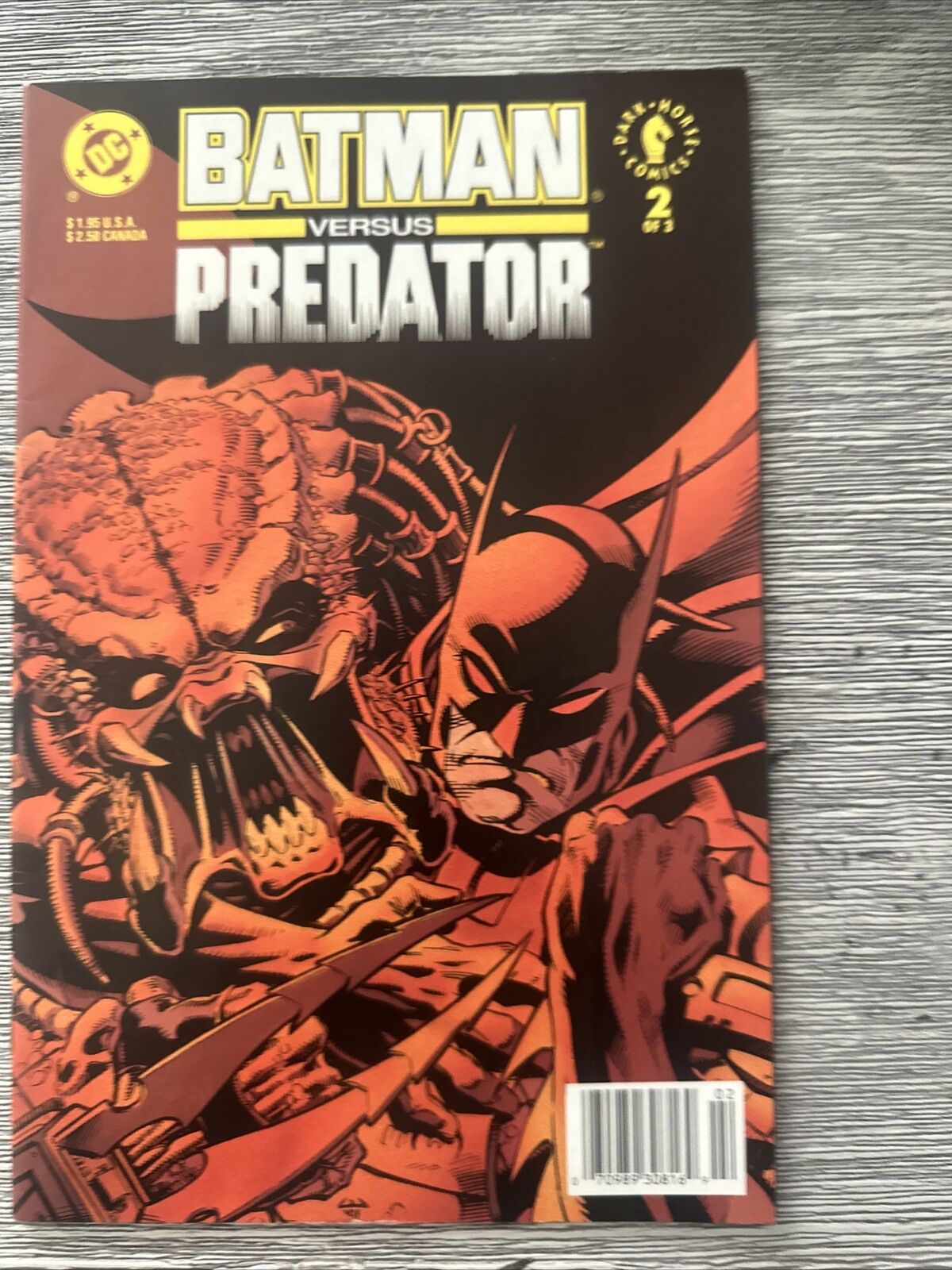Batman versus Predator #2 in Bag & Boarder