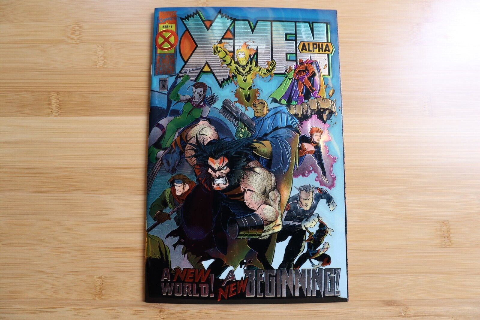 Marvel X-Men Alpha Chromium Cover Feb 1 994 A New World