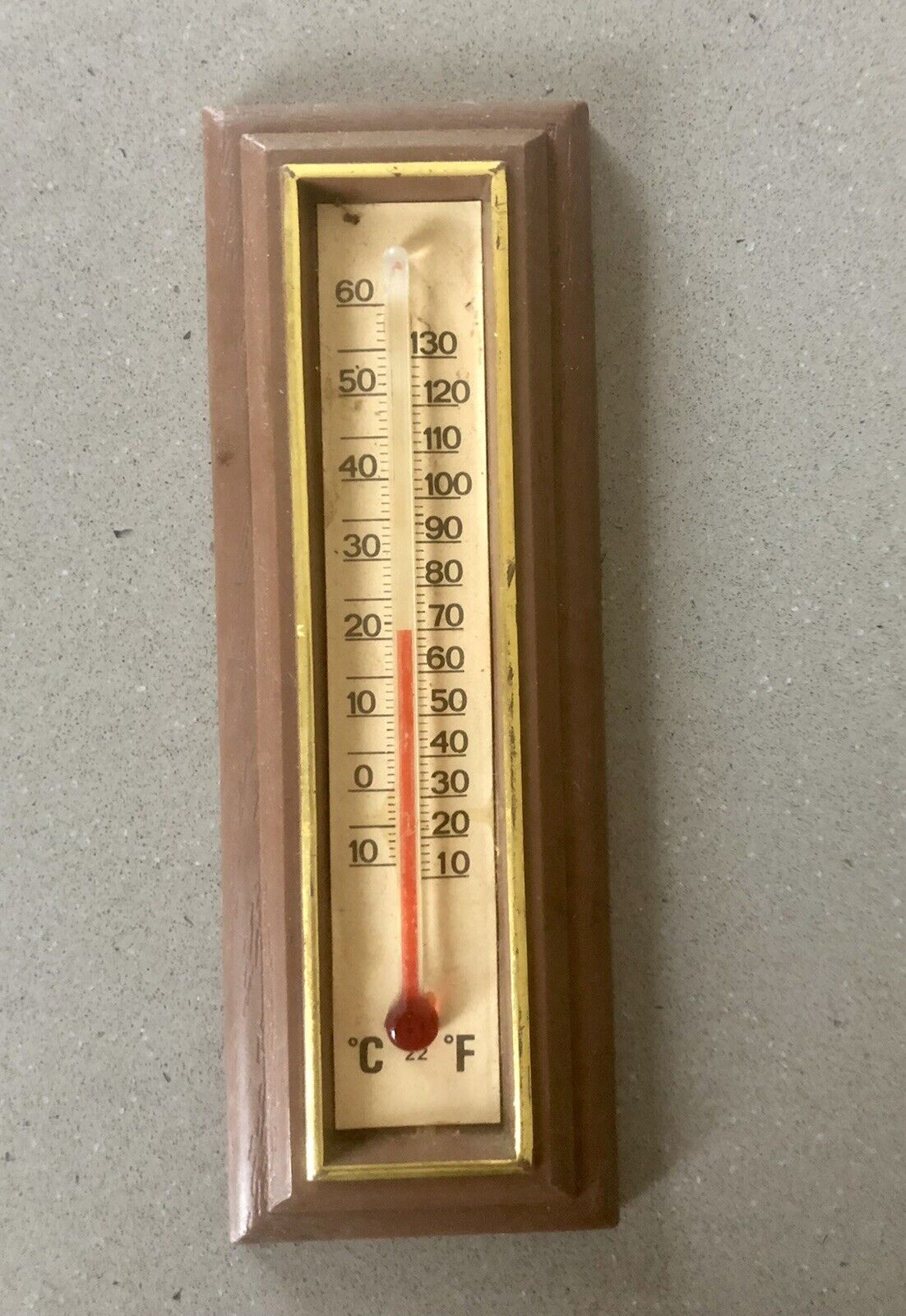 Vintage Plastic Wall Thermometer