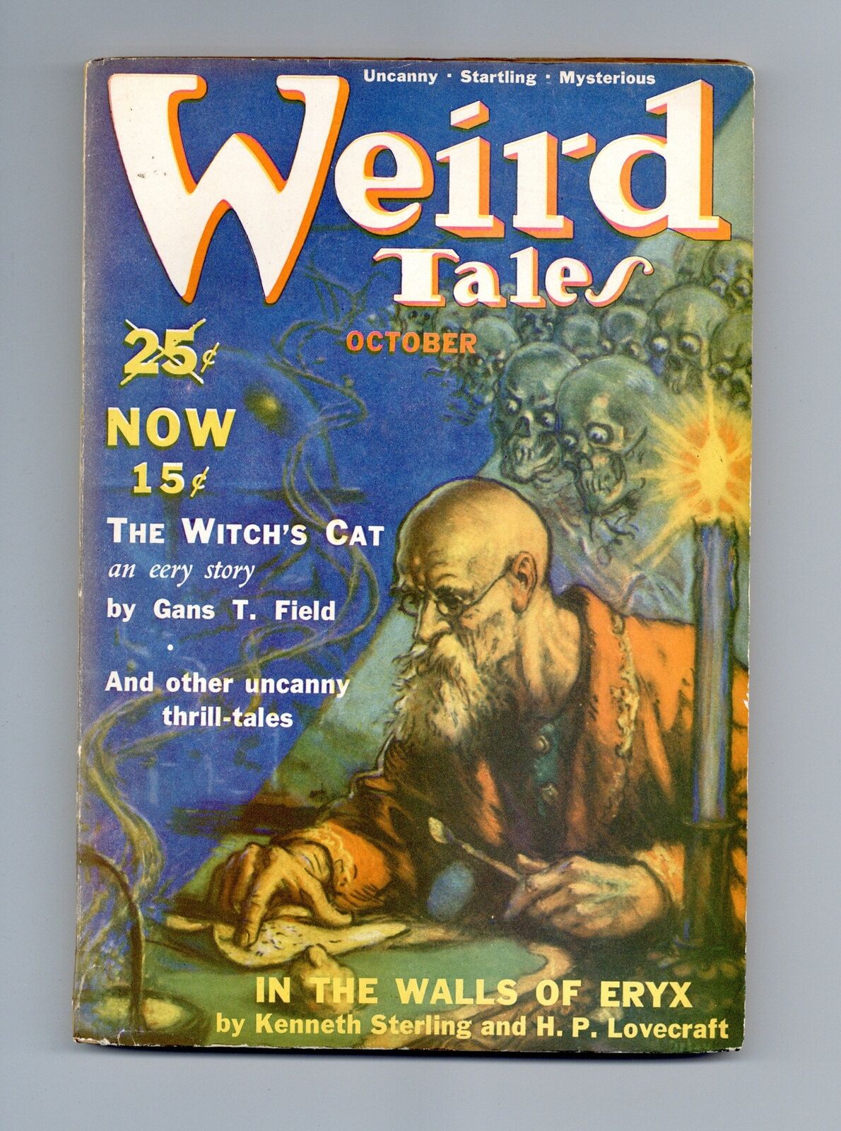 Weird Tales Pulp 1st Series Oct 1939 Vol. 34 #4 VG- 3.5
