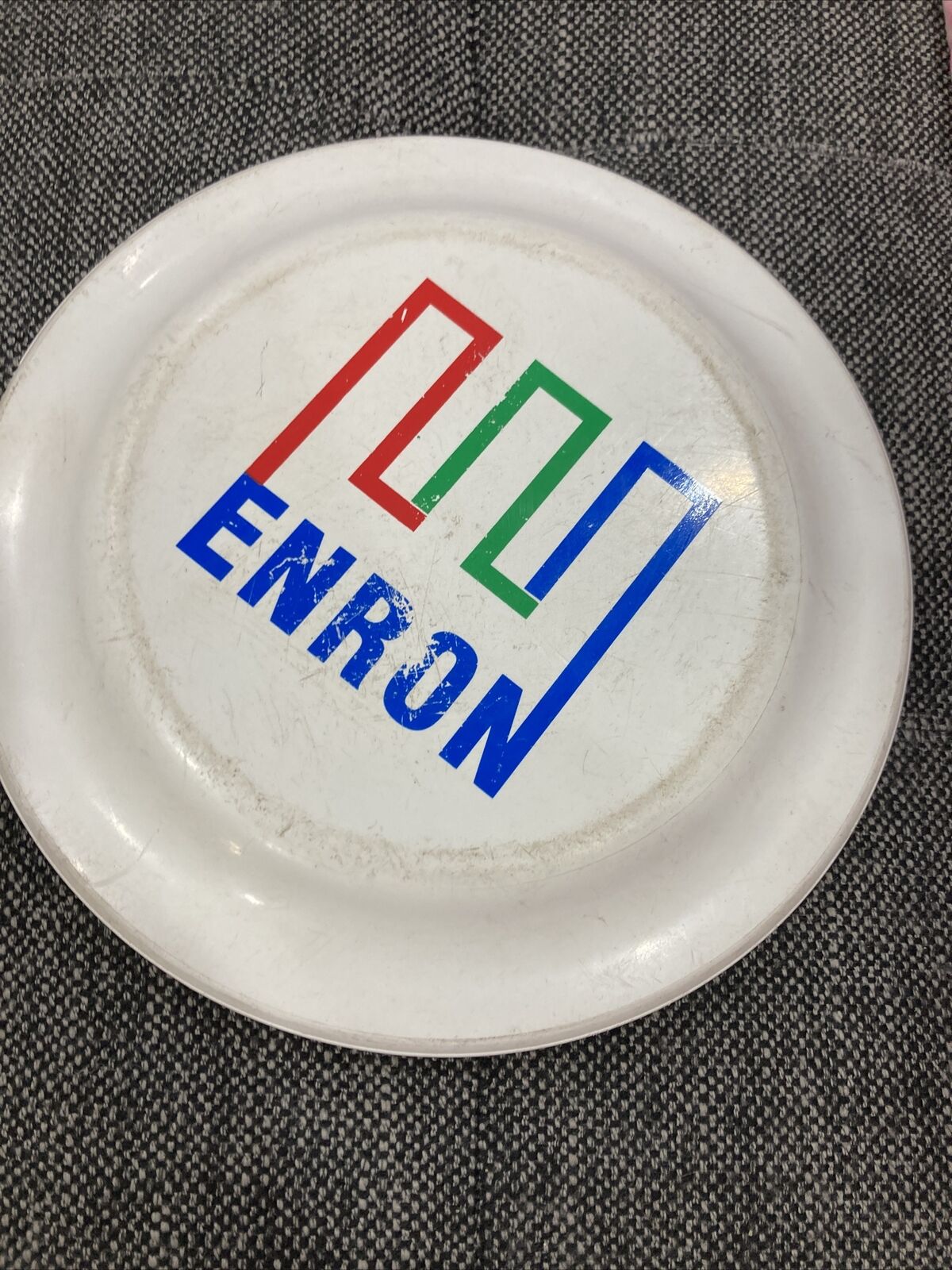 Rare Vintage Promotional Enron Corp Corporation Flying Disc Advertisement Toy